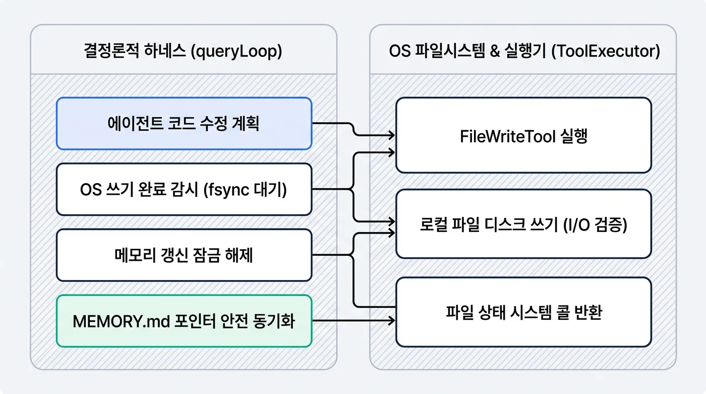 Claude Code 회의적 메모리와 OS 파일 쓰기 검증 규율 아키텍처