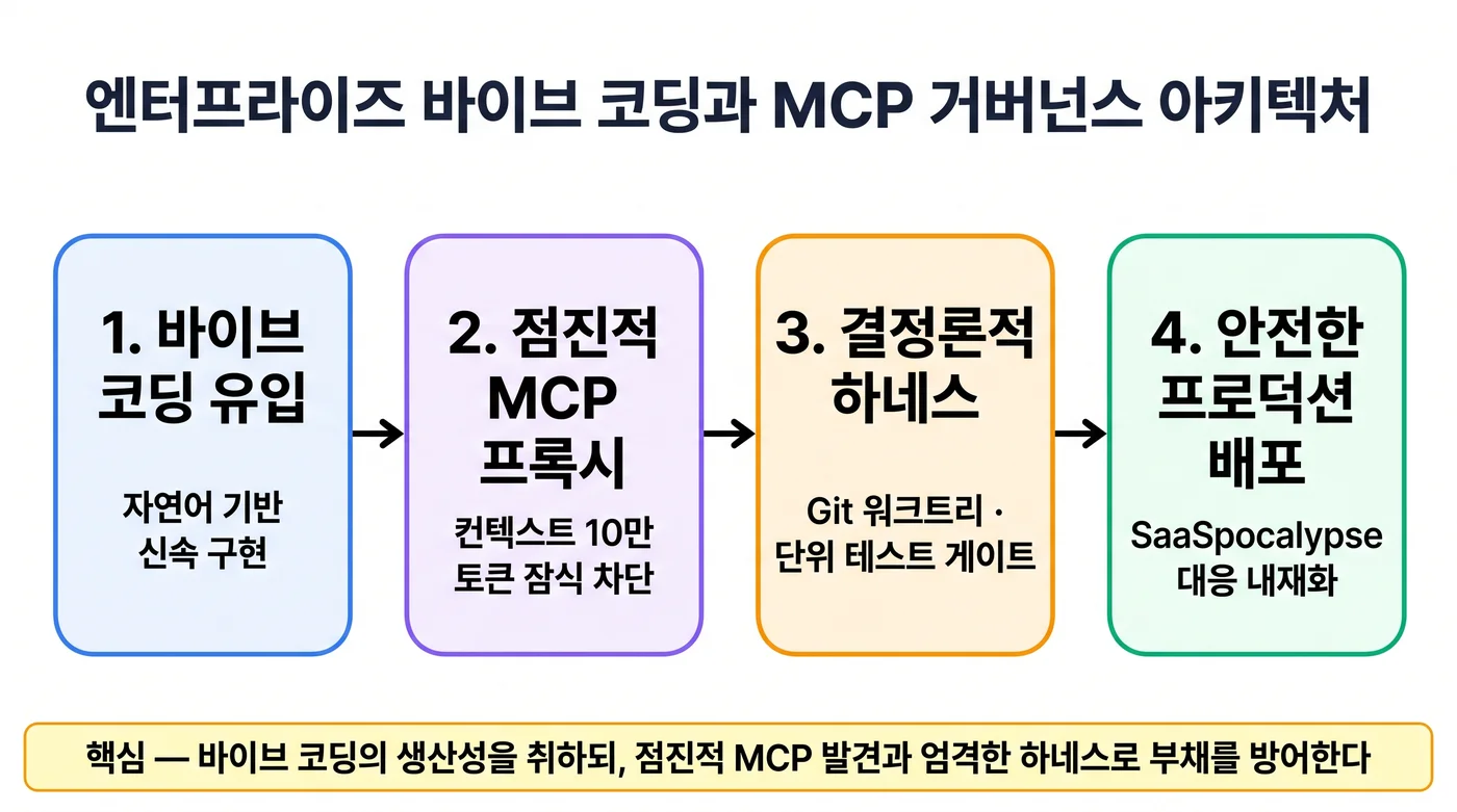 엔터프라이즈 바이브 코딩과 MCP 거버넌스 아키텍처